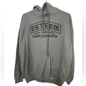 High End Esteem Surf Company Gray Men's XL Hoodie MINTY